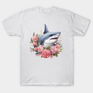 Pink Christmas Shark T-Shirt